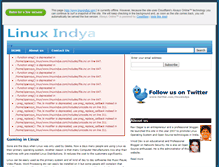 Tablet Screenshot of linuxindya.com